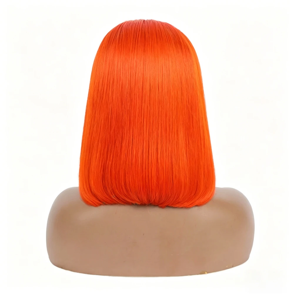 13x4 Lace Front Human Hair Wig Pink# Color