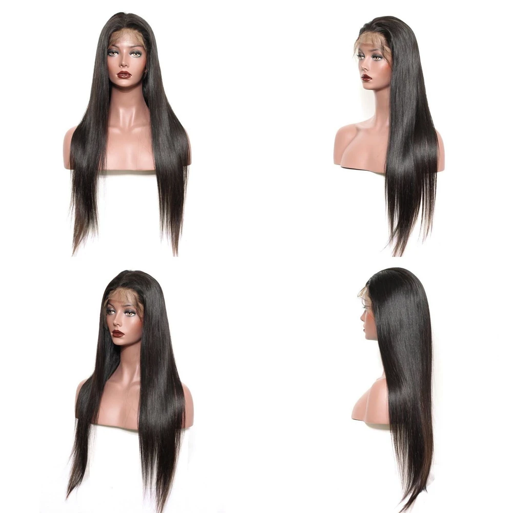 13x4 Lace Front Human Hair Wigs Long Straight Hair Wigs