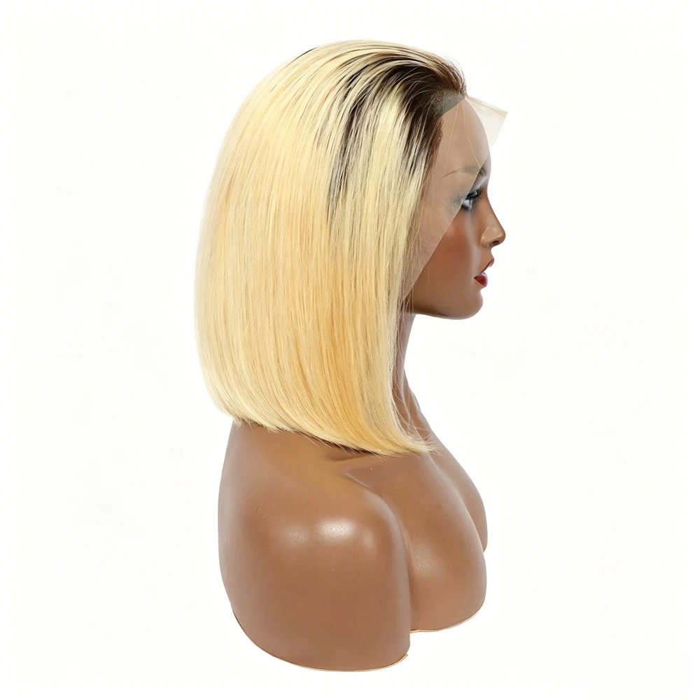13x4 Lace Front Ombre Human Hair Wig T4-613# Color
