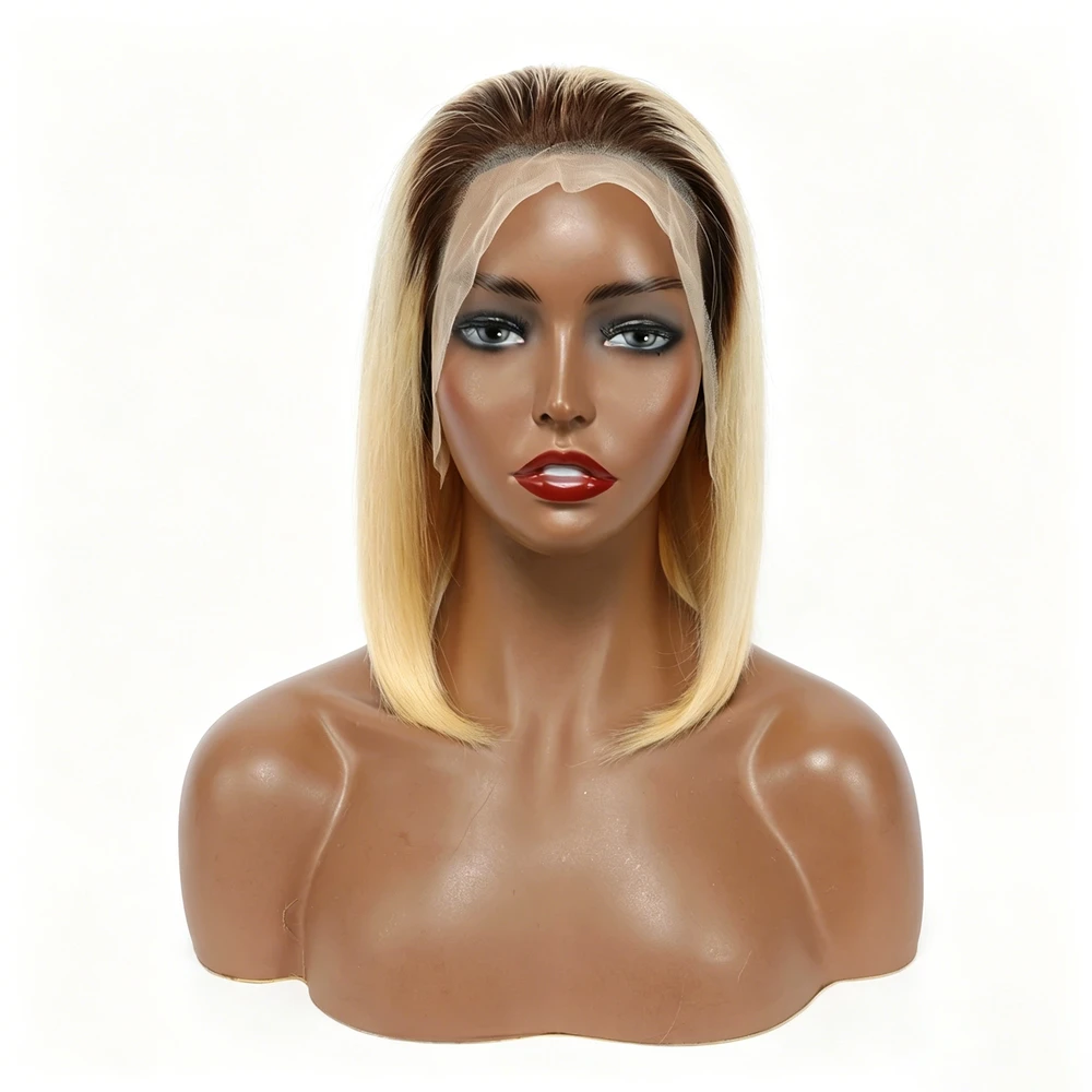 13x4 Lace Front Ombre Human Hair Wig T4-613# Color