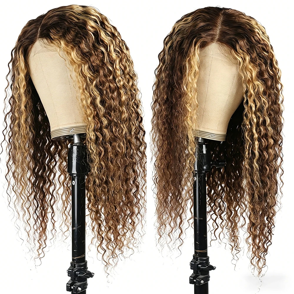 African Short Curly Human Hair Lace Wig P427# Curly Lace Wig