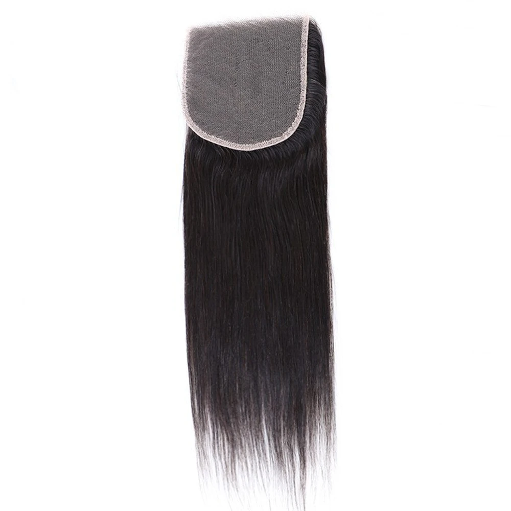 5x5 Lace closure human hair Transparent Hairpiece